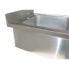 Spültisch, Breite 1800 mm, 2 Becken links, mit Aufkantung