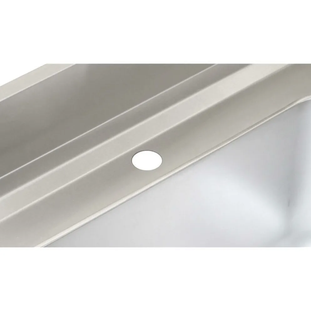 Spültisch, Breite 1000 mm, 1 Becken mittig, mit Aufkantung