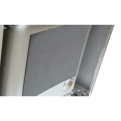 Spültisch, Breite 2000 mm, 2 Becken mittig, mit Aufkantung