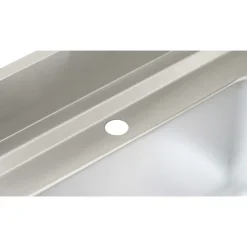 Spültisch, Breite 800 mm, 1 Becken mittig, mit Aufkantung