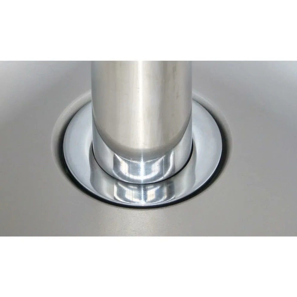 Spültisch, Breite 800 mm, 1 Becken mittig, mit Aufkantung