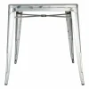 Stahltisch Holli Bistro-S silber, 66,8x76,5cm