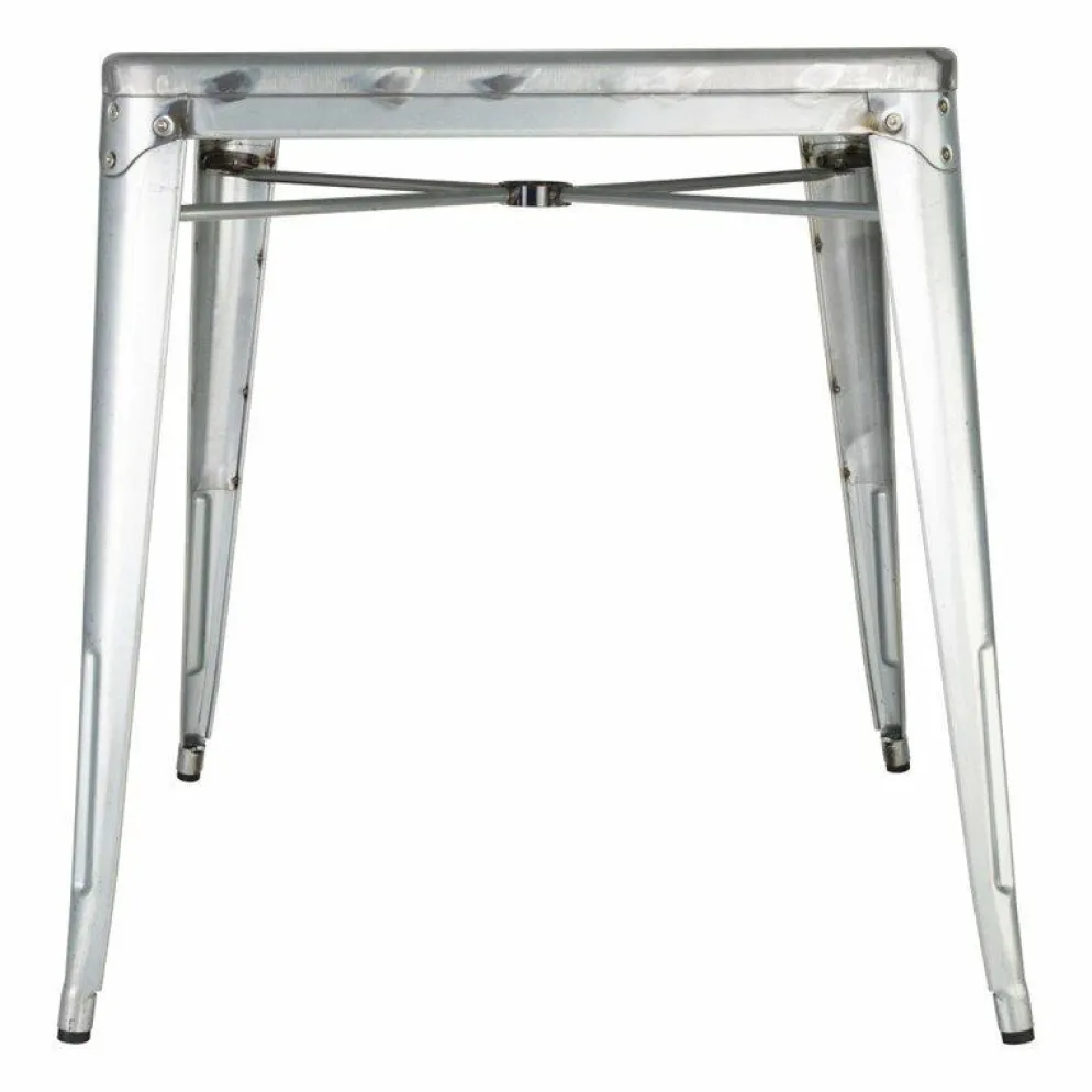 Stahltisch Holli Bistro-S silber, 66,8x76,5cm