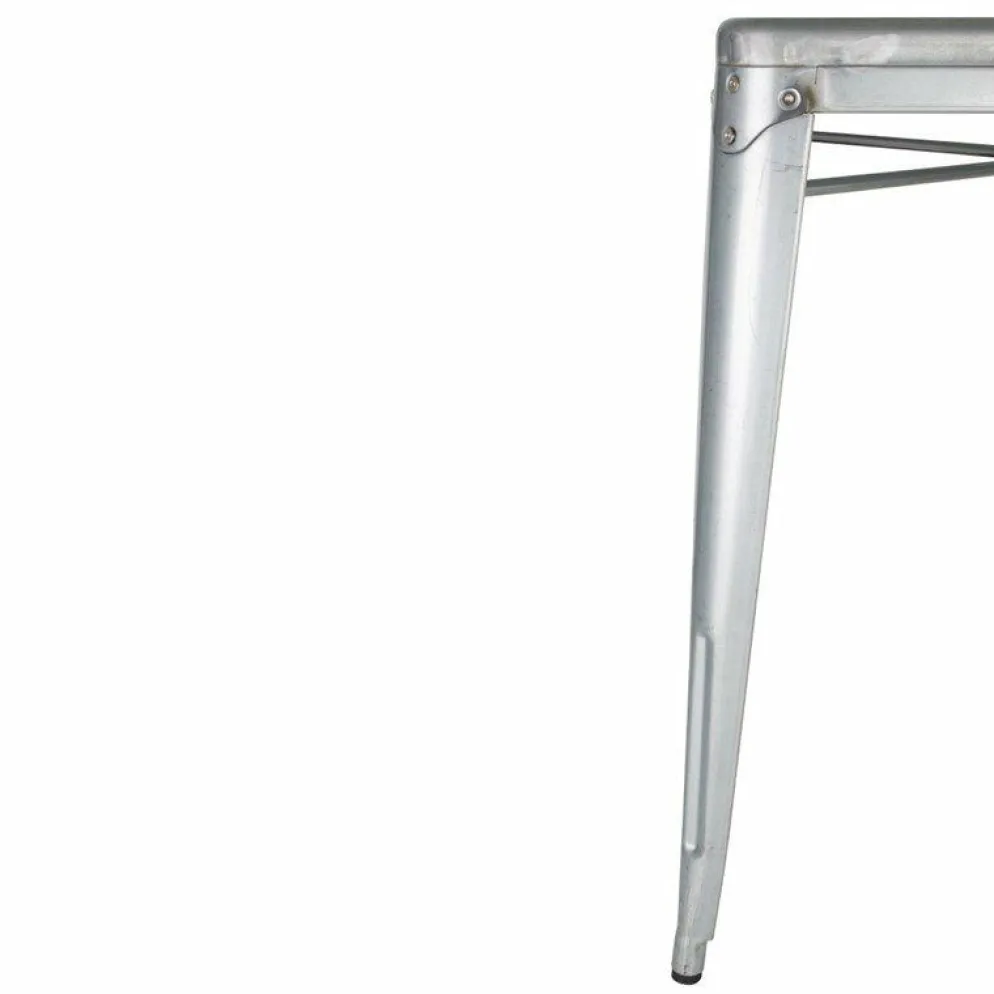 Stahltisch Holli Bistro-S silber, 66,8x76,5cm