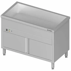 STALGAST Bain-Marie Standgerät, geschlossener Unterbau, 1 Becken für 4x GN1/1