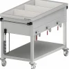 STALGAST Bain-Marie Wagen, mit 3 Becken für 3x GN1/1 ,1205x600x850 mm