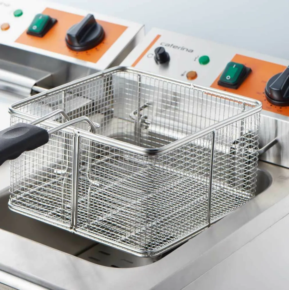 STALGAST Caterina Doppel-Fritteuse, 2x 5 L, 415x430x315 mm, 2x 2 kW 230 V
