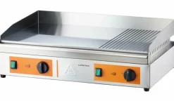 STALGAST Caterina Griddleplatte 720x460x240 mm, 2/3 glatt und 1/3 gerillt