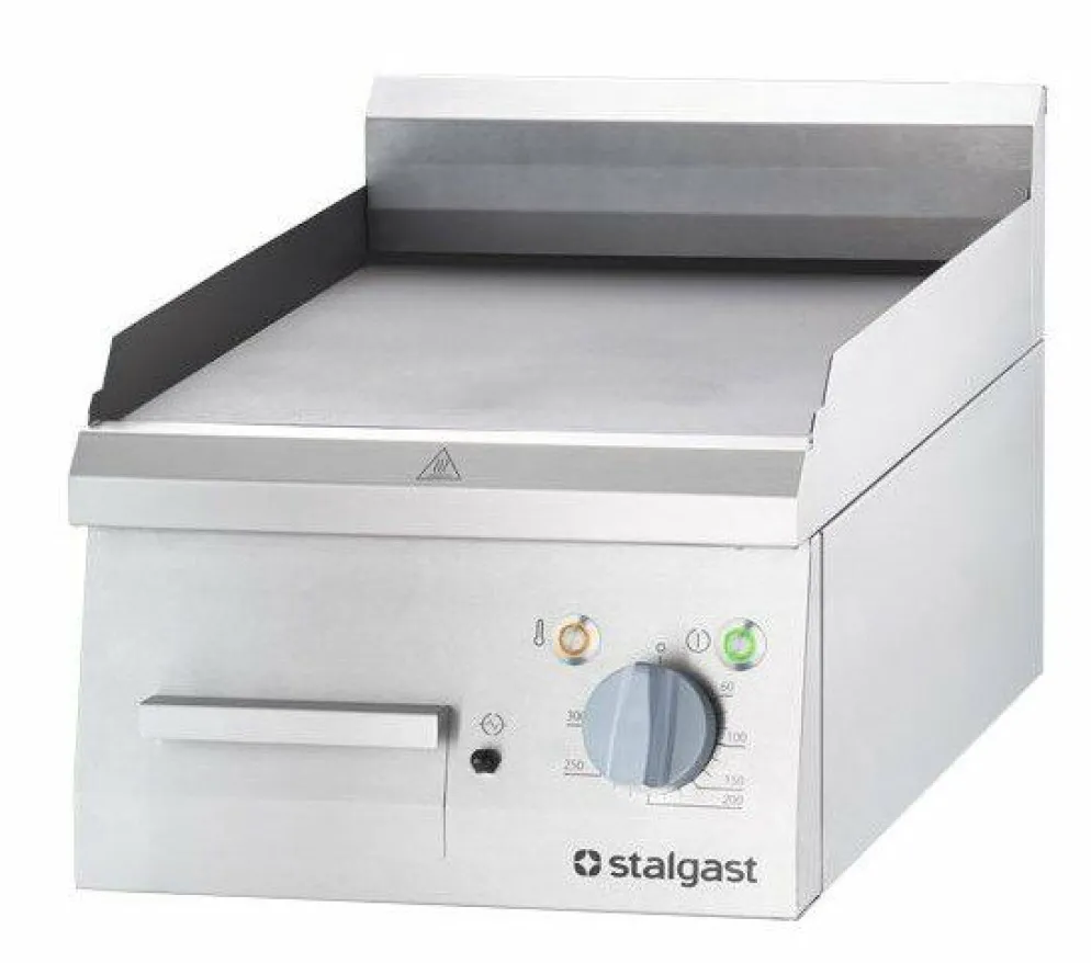 STALGAST Elektro-Griddleplatte, 400x700 mm, glatte Grillfläche, 4,05kW