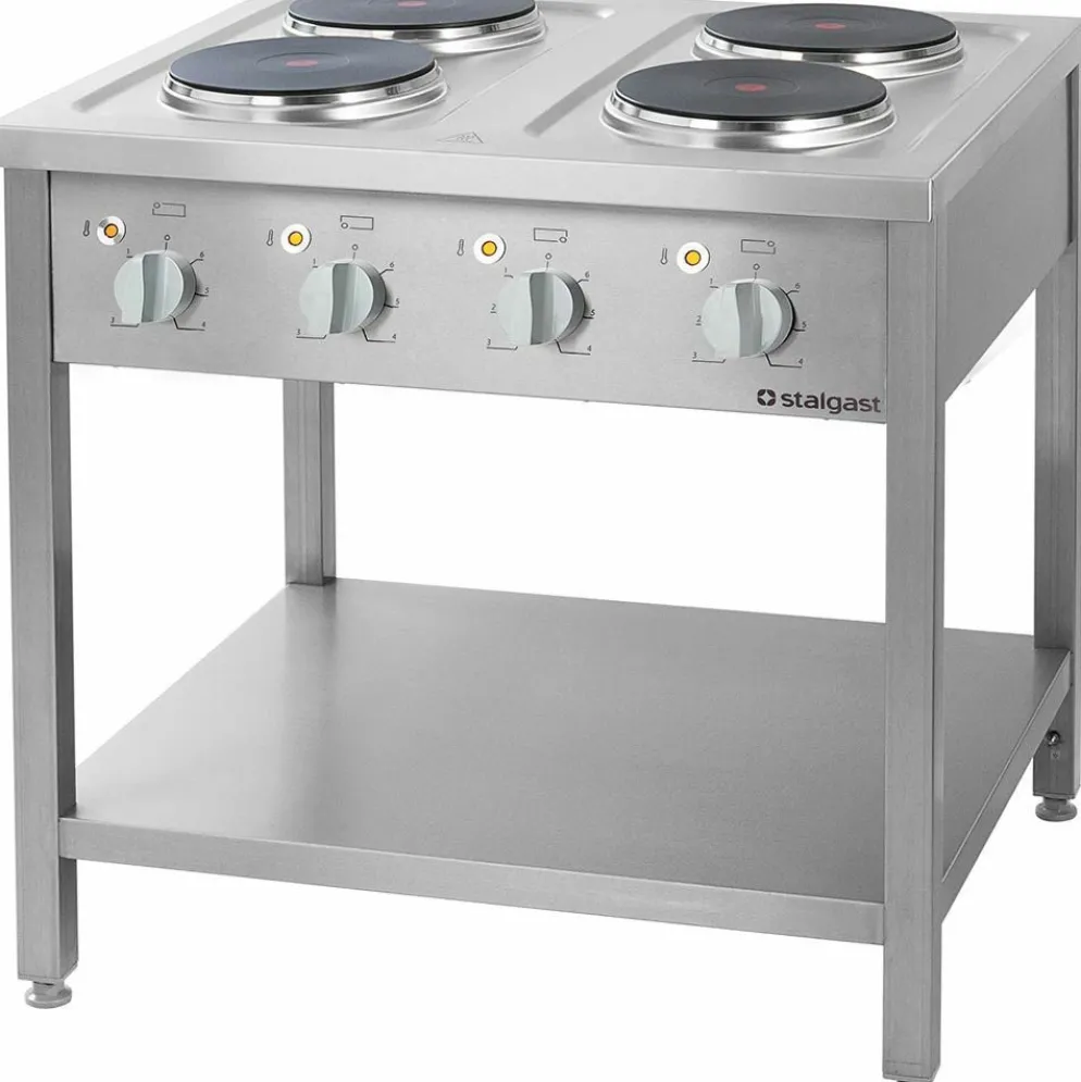 STALGAST Elektroherd Serie 700 - 4 Platten à 2,6 kW, 800x700x850mm, 10.4 kW