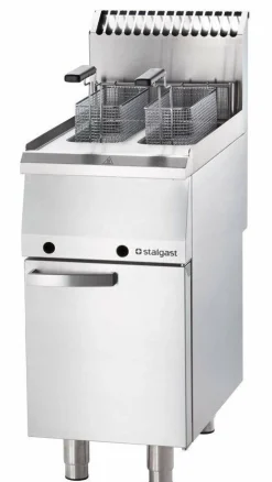 STALGAST Gas-Fritteuse SL35122SE, 400x700x850 mm, 2x 7 Liter, 12 kW