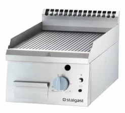 STALGAST Gas-Griddleplatte, gerillt, 400x700 mm, 6,5kW