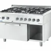 STALGAST Gasherd ECO 6 Brenner (6x3,5 kW), Elektro-Heißluftofen (600x400mm, GN 1/1)