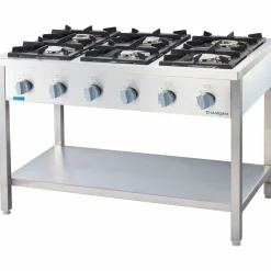 STALGAST Gasherd Serie 700, 6-Brenner, 1200x700x850mm, 32.5 kW