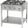 STALGAST Gasherd Serie 700, 4-Brenner, 1200x700x850mm, 24 kW