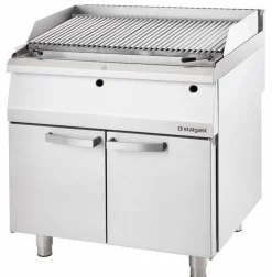 STALGAST Gas-Lavastein-Grill SL4120SE mit V-Rost, 800x700x850 mm, 13 kW