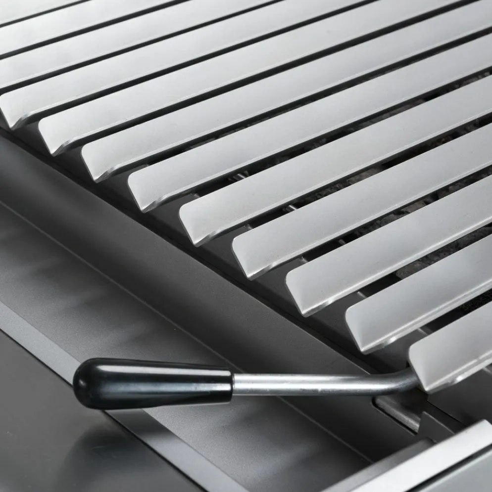 STALGAST Gas-Lavastein-Grill SL4120SE mit V-Rost, 800x700x850 mm, 13 kW