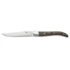 Steakmesser Set CARLOS, mit braunem Pakkaholzgriff, 23 cm, Set á 6 Stück, Klingenstahl 420, Holz