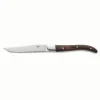 Steakmesser Set CARLOS, mit rotem Pakkaholzgriff, 23 cm, Set á 6 Stück, Klingenstahl 420, Holz