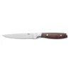 Steakmesser Set CARLOS, mit rotem Pakkaholzgriff, 25 cm, Set á 6 Stück, Klingenstahl 420, Holz