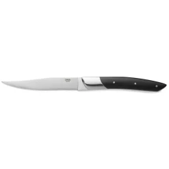 Steakmesser Set CARLOS, mit schwarzem Sandelholzgriff, 24 cm, Set á 6 Stück, Klingenstahl 420, Holz