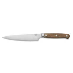 Steakmesser Set CARLOS, mit Wallnussholzgriff, 24 cm, Set á 6 Stück, Klingenstahl 420, Holz