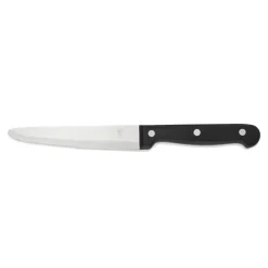 Steakmesser Set, mit POM Kunststoffgriff, 25 cm, Set á 6 Stück, Polyoxymethylen, Chromstahl 13/0