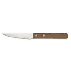 Steakmesser Set, mit Walnussholzgriff, 21 cm, Set á 6 Stück, Holz, Chromstahl 13/0