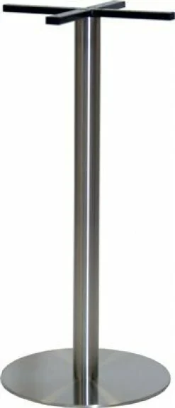 Stehtischgestell Edelstahl, flache Ausführung, Fuß: ø 45 cm, Höhe: 108 cm