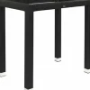 Stehtisch-Gestell LINA für 120x80 cm Platten, Seagrassoptik schwarz