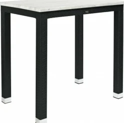 Stehtisch-Gestell LINA für 120x80 cm Platten, Seagrassoptik schwarz