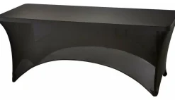 Stretchhusse für Bankett Buffettische mit ca. 1840x750x740 mm, schwarz