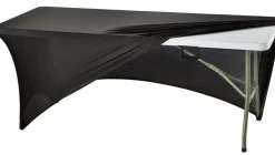 Stretchhusse für Bankett Buffettische mit ca. 1840x750x740 mm, schwarz