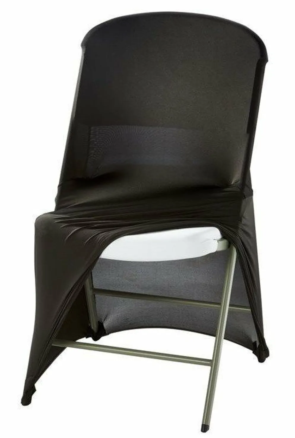 Stretchhusse für Bankett Buffet-Klappstuhl, schwarz