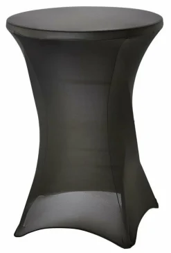 Stretchhusse für Bankett Buffettische von ca. Ø 800mm, schwarz