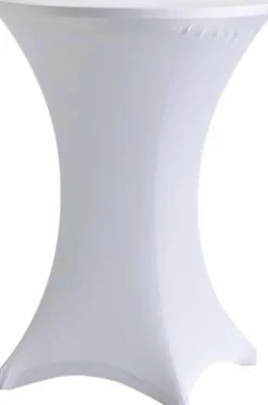 Stretchhusse für Stehtische ø 70-85 cm, weiß
