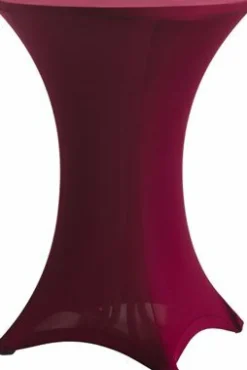 Stretchhusse für Stehtische ø 70-80 cm, bordeaux
