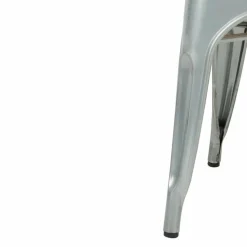 Stuhl Holli Bistro-S silber, Stahl mit Eschenholz, 43,4x50x84,7cm
