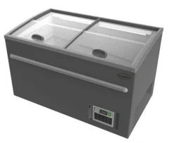 SUPERMARKT Tiefkühltruhe CS grau, Breite 1450 mm