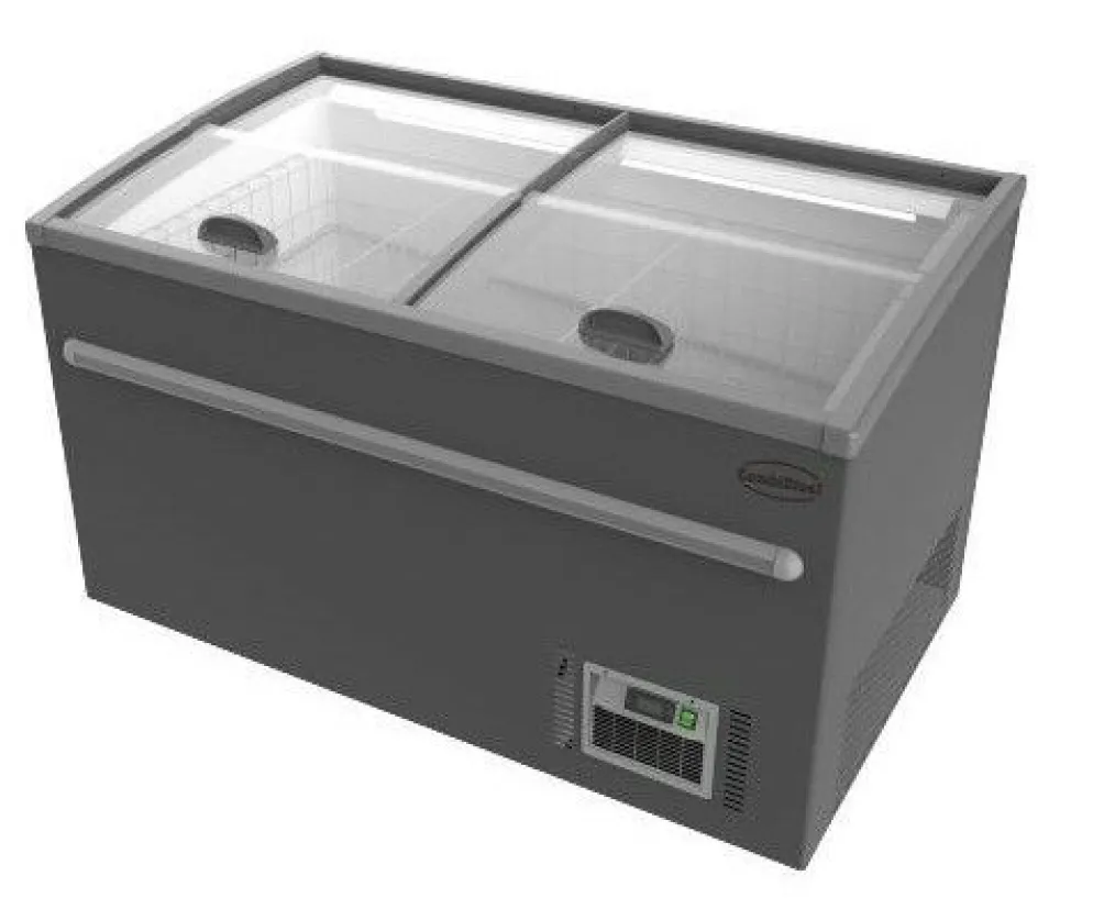 SUPERMARKT Tiefkühltruhe CS grau, Breite 1450 mm