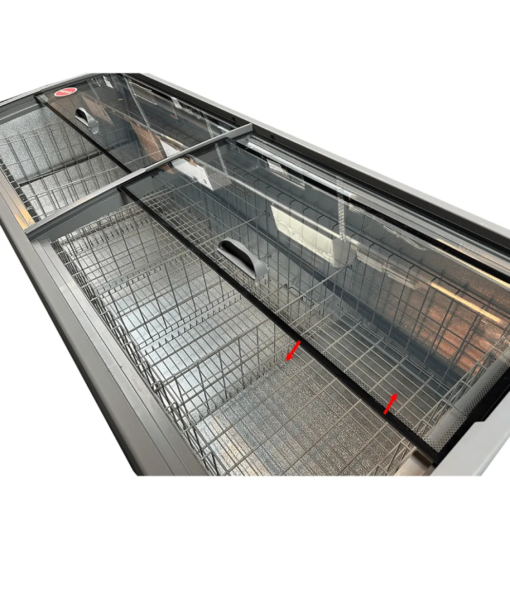 SUPERMARKT Tiefkühltruhe CS grau, Breite 2100 mm