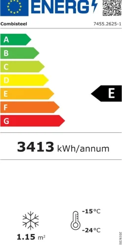 SUPERMARKT Wandtiefkühlung CS Schwarz 3 Glastüren 2104 mm