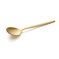 Suppenlöffel Set ALEX GOLD, mit gold, matter PVD Beschichtung, 18 cm, Set á 12 Stück