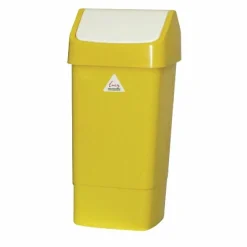 SYR Abfalleimer mit Schwingdeckel gelb 50L