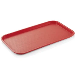 Tablett FAST FOOD GN 1/1, 53 x 32,5 x 2 cm, rot, Polypropylen