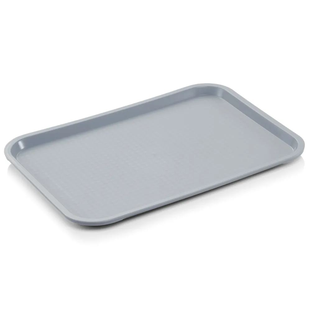 Tablett FAST FOOD, 35 x 27 x 2 cm, lichtgrau, Polypropylen