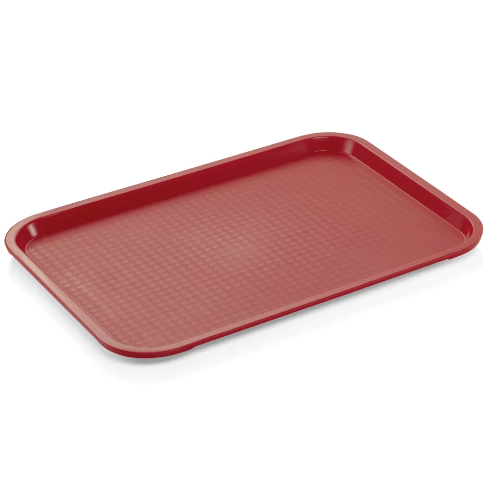 Tablett FAST FOOD, 45,5 x 35,5 x 2 cm, rot, Polypropylen