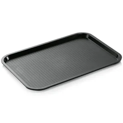 Tablett FAST FOOD, 45,5 x 35,5 x 2 cm, schwarz, Polypropylen