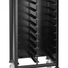 Tablettwagen DOUBLE GN 1/1 MENSA BLACK für 2x 10 GN Tabletts