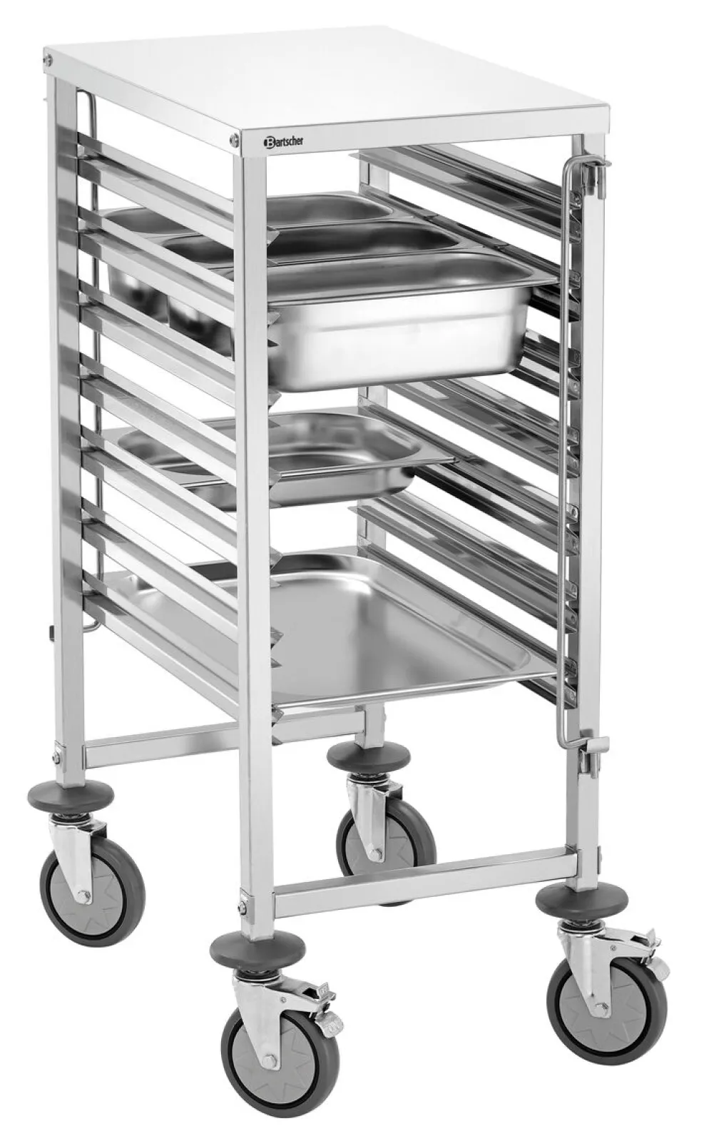 Tablettwagen Regalwagen 7GN1/1, 7 Einschübe für GN Behälter